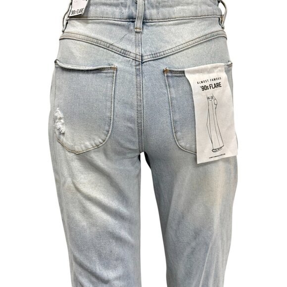 Almost Famous 90s Flare Distressed Jean - Picture 4 of 7